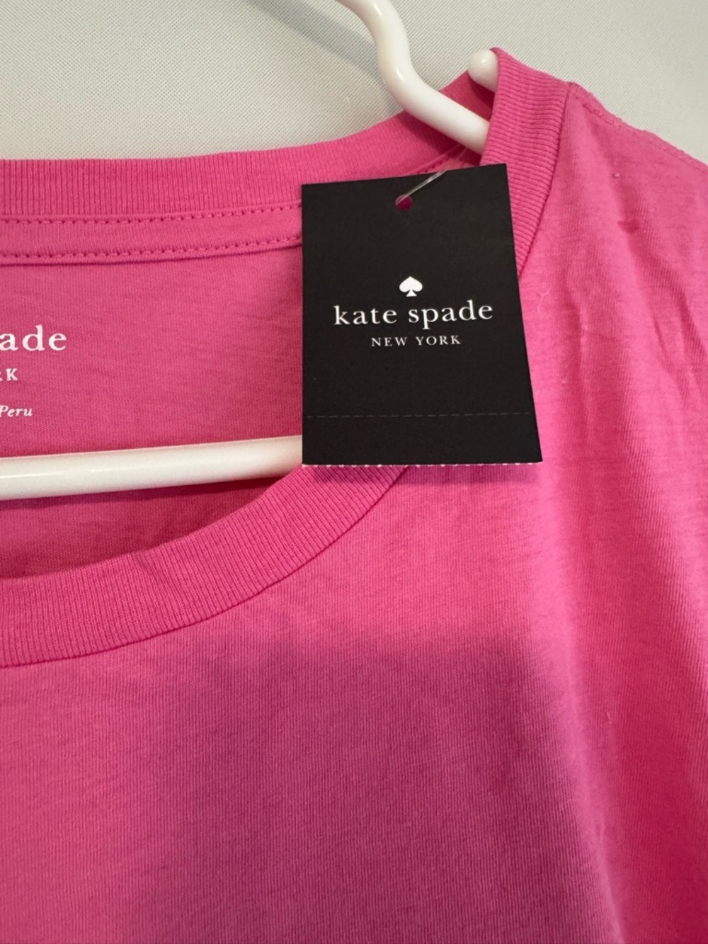 NWT Kate spade strawberry candy tshirt pink size xl - Picture 5 of 6